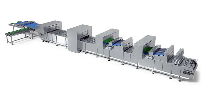Ligne de production de tartelettes aux œufs