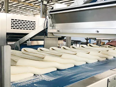 Ligne de production de baguettes et ciabattas